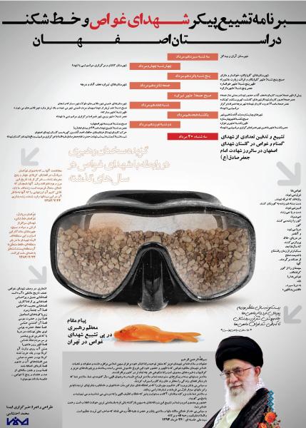 مراسم تشییع پیکر متبرک شهدای غواص در اصفهان مازندران خوزستان گلستان و کرمان
