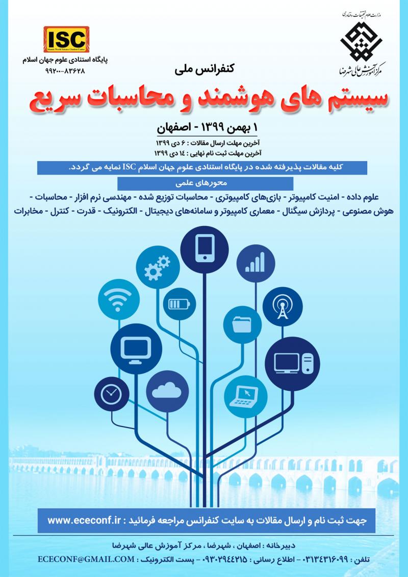 کنفرانس سیستم های هوشمند و محاسبات سریع اصفهان بهمن 99