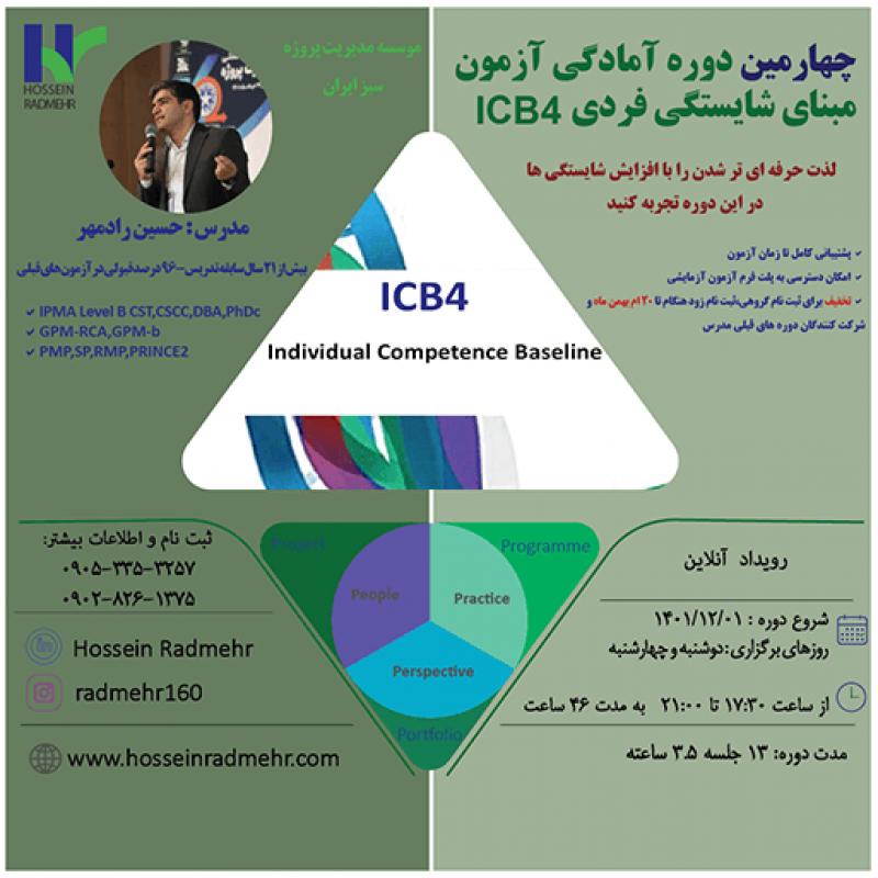 آمادگی آزمون مبنای شایستگی فردی ICB4 – برای سطوح B,C,D